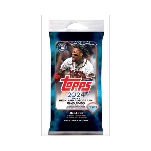 Topps 2024 Baseball Series 1 Fat Packs – Contains 3 Fat Packs