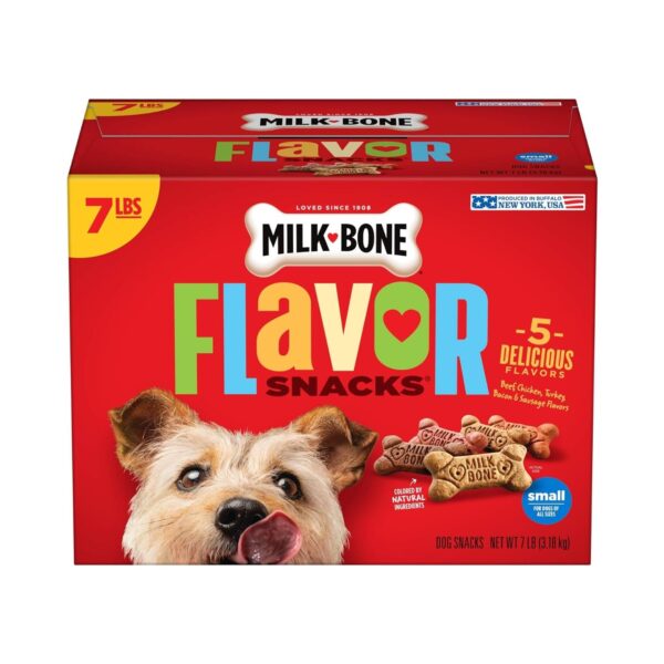 Milk-Bone Flavor Snacks Dog Treats Small/Medium Sized Dogs 7 Pound