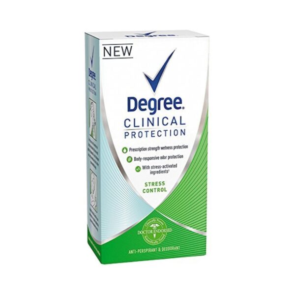 Degree Clinical Protection Antiperspirant& Deodorant, Stress Control 1.70 oz