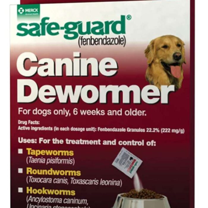 8in1 safe guard safeguard dogs large puppies pet wormer 4gr