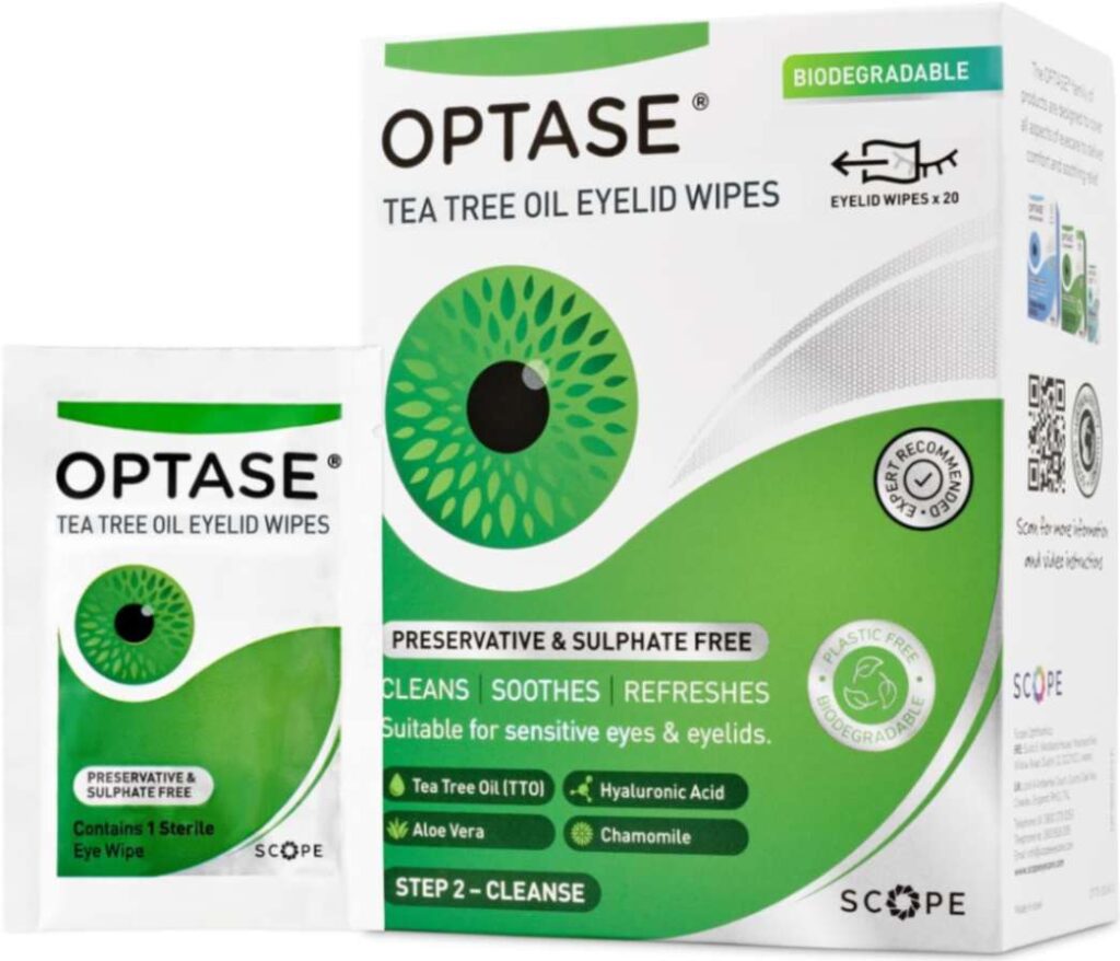 Optase Tea Tree Oil Eyelid Cleansing Wipes Wholesale